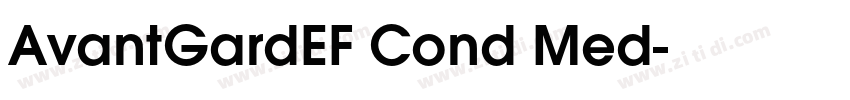 AvantGardEF Cond Med字体转换
